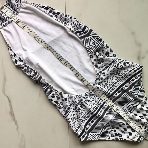 New Rachel Pally Gia Maillot Print High Neck Swim - Picture 11 of 11